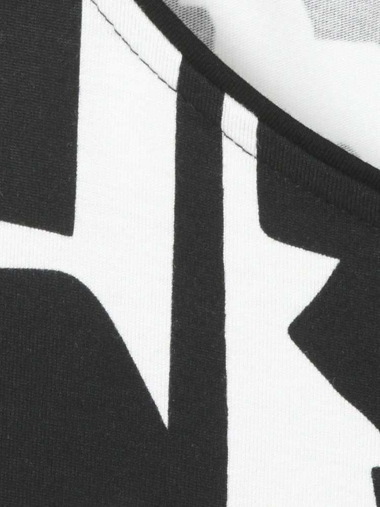 Via appia černo-bílé šaty na ramínka