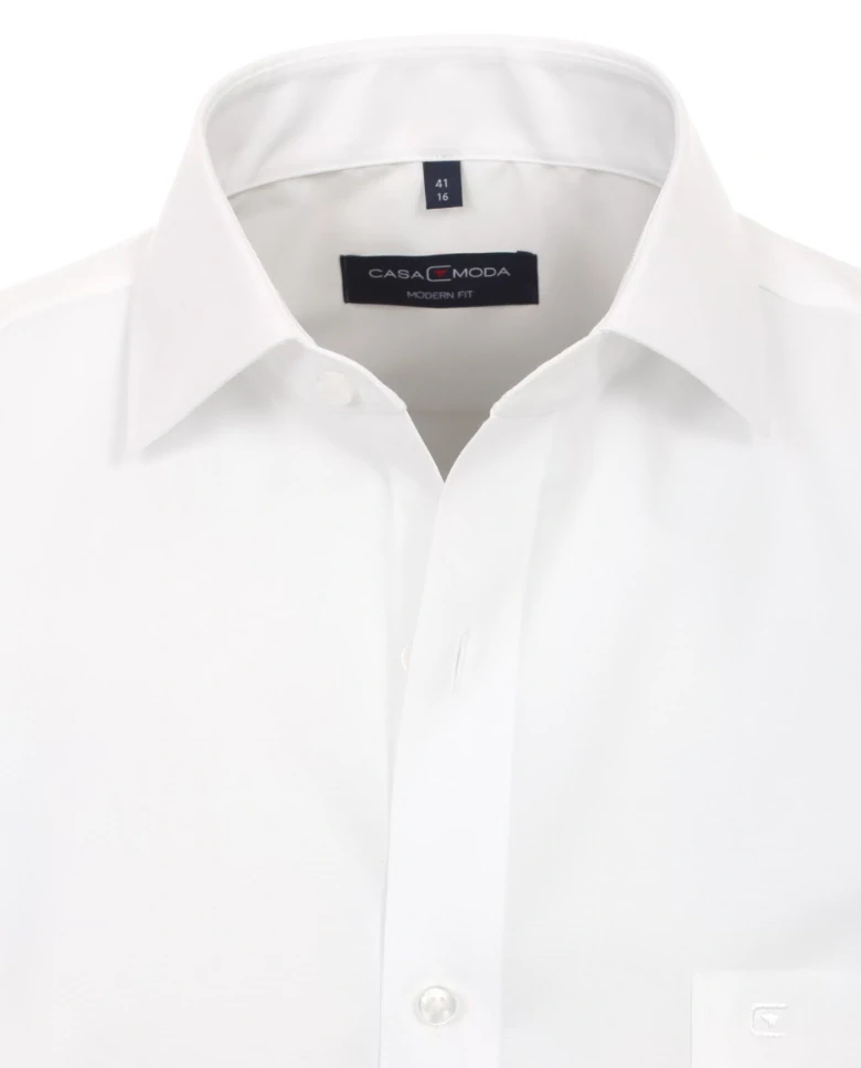 Casamoda pánská košile s krátkým rukávem bílá