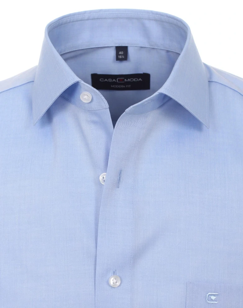 Casamoda pánská košile s krátkým rukávem světle modrá