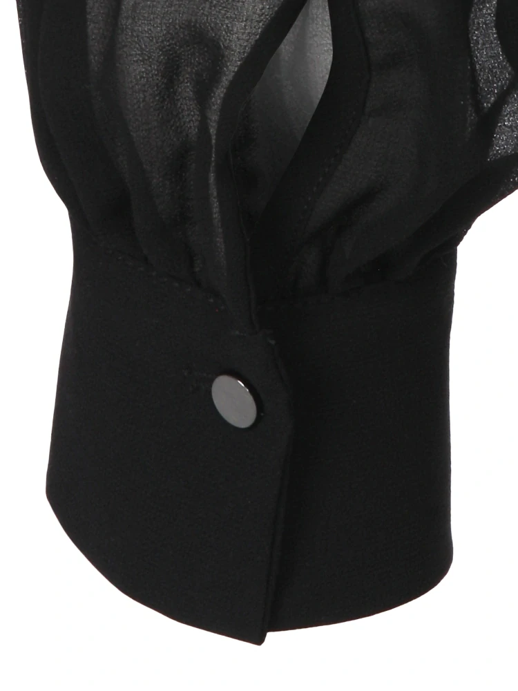 Via appia černá plisovaná halenka