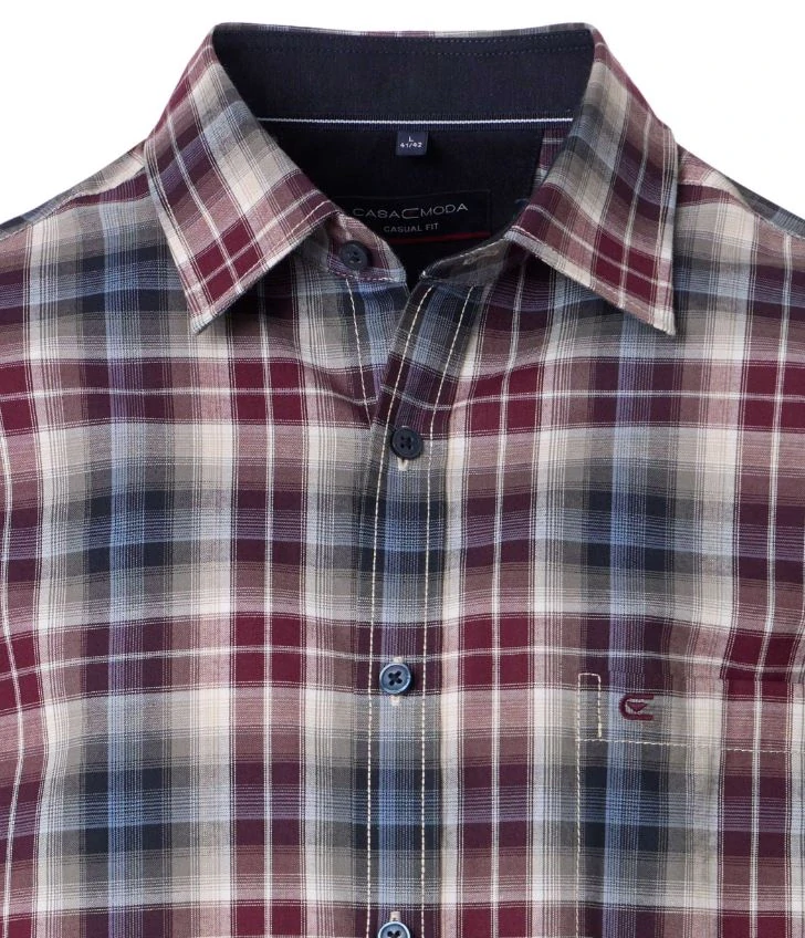 Casamoda pánská kostkovaná košile - až do vel. 7XL