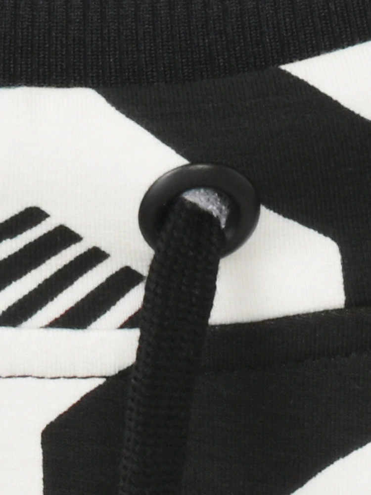 Via appia černo-bílá mikina