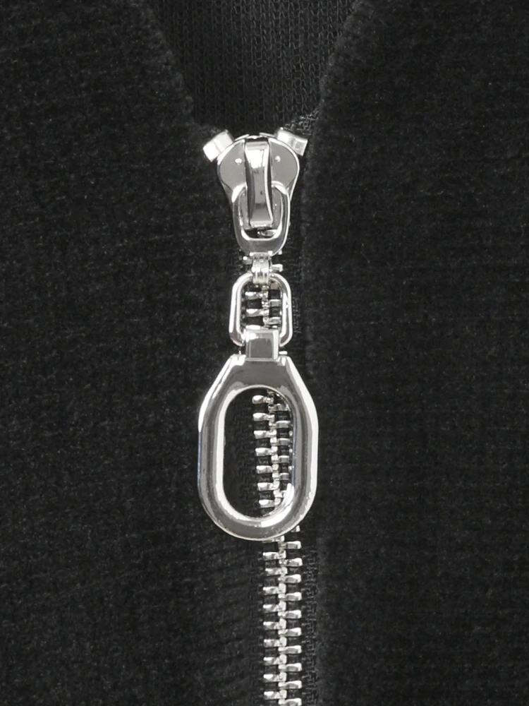 Frapp černá mikina s rozhalenkou