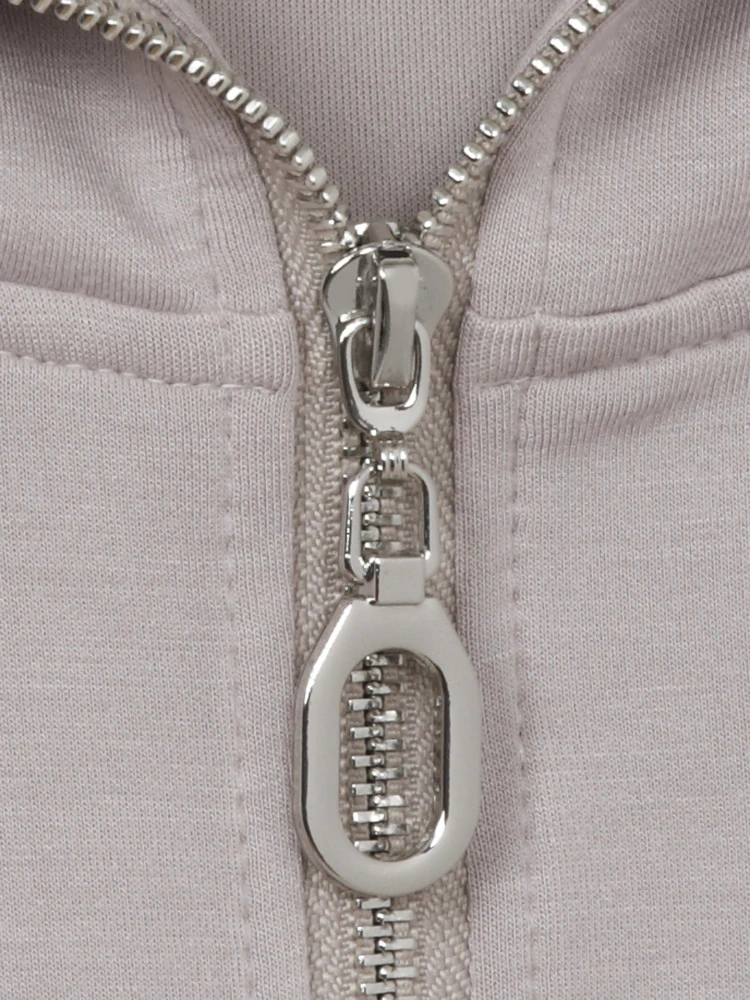 Via appia mikina s kapucí bílá káva