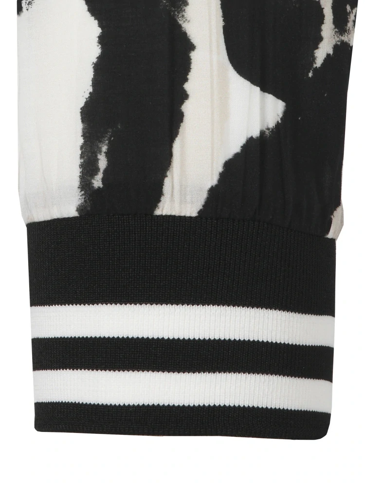 Frapp černo-bílá propínací halenka