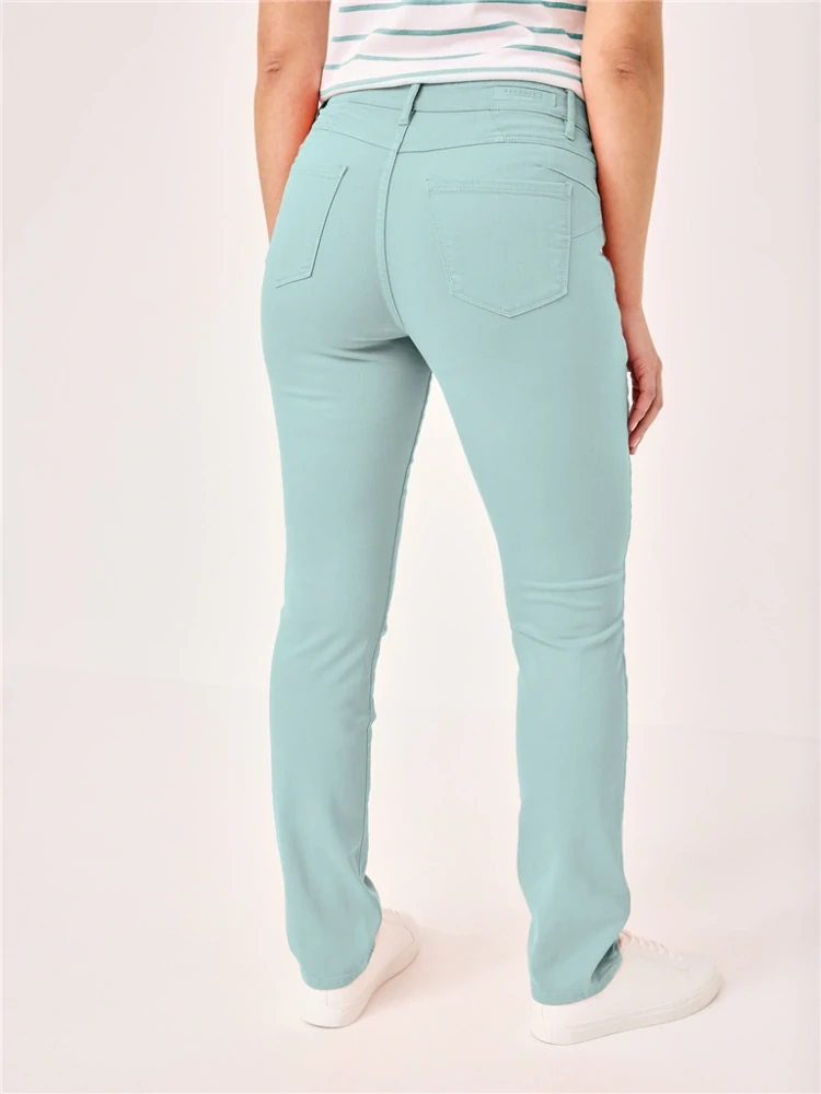 Paddocks dámské kalhoty jeans tyrkysové