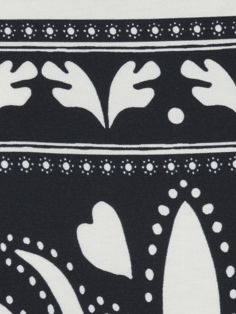 Via appia due modro-smetanové triko se spadlým rukávem