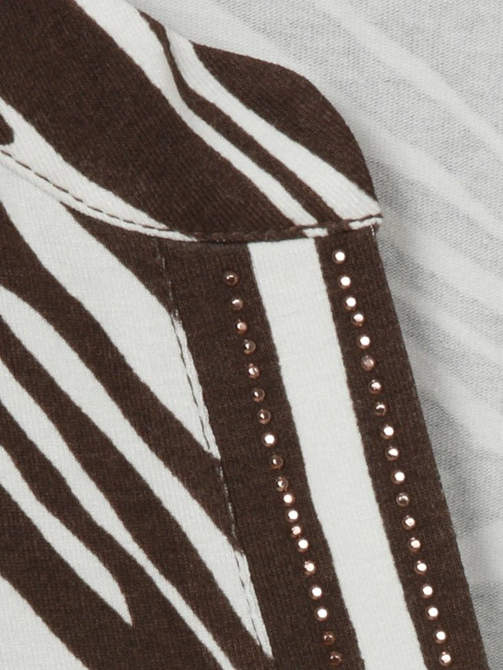 Via appia due hnědo-krémová tunika