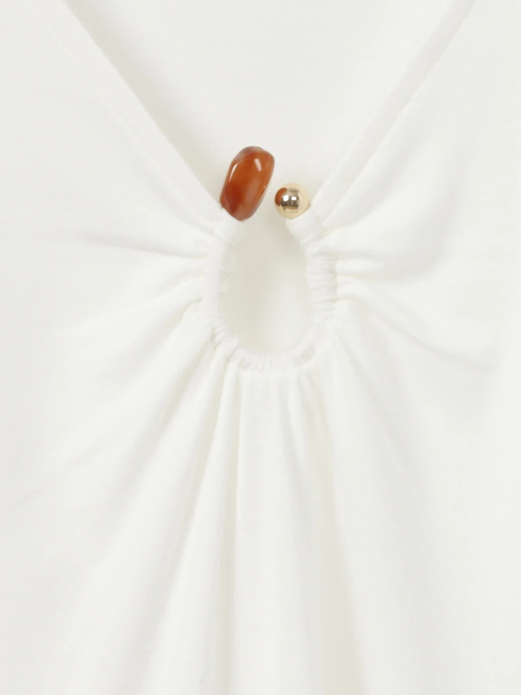 Via appia due krémové triko