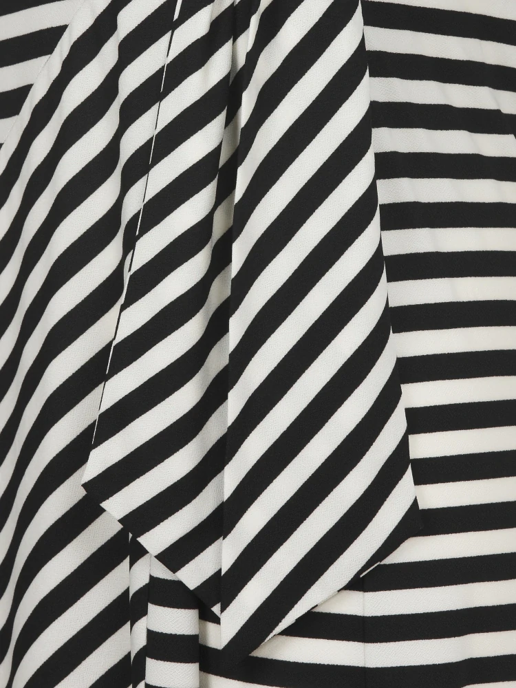 Via appia due černo-krémové šaty