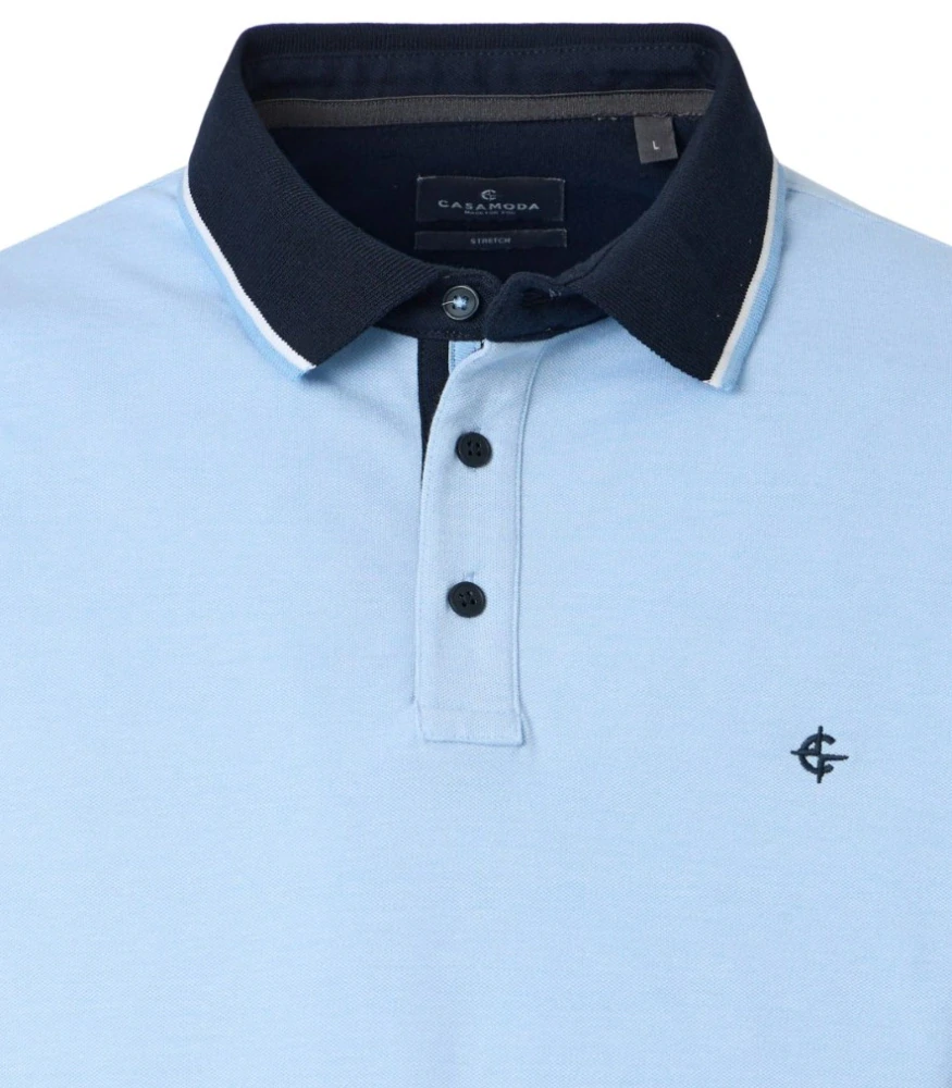 Casamoda světle modrá polokošile s krátkým rukávem