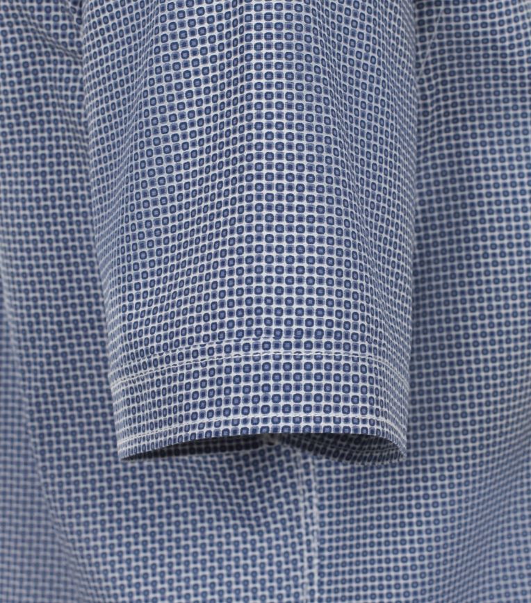 Casamoda košile krátký rukáv modrý vzorek