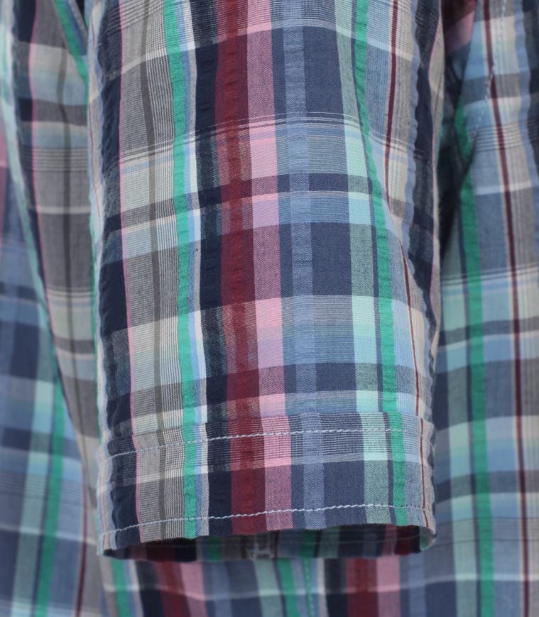 Casamoda košile krátký rukáv barevná kostka