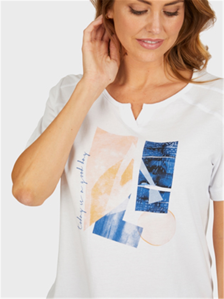 Navigazione barevné triko s potiskem