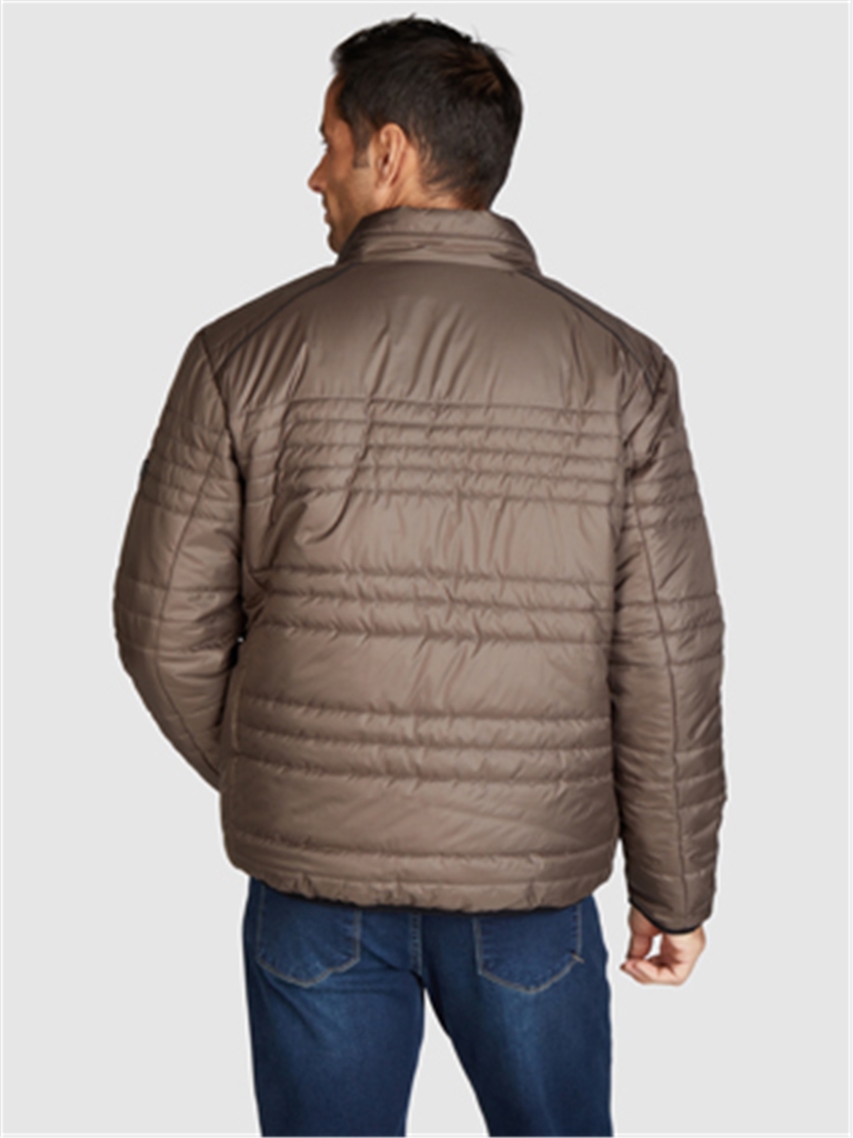 Navigazione pánská prošívaná bunda hnědá