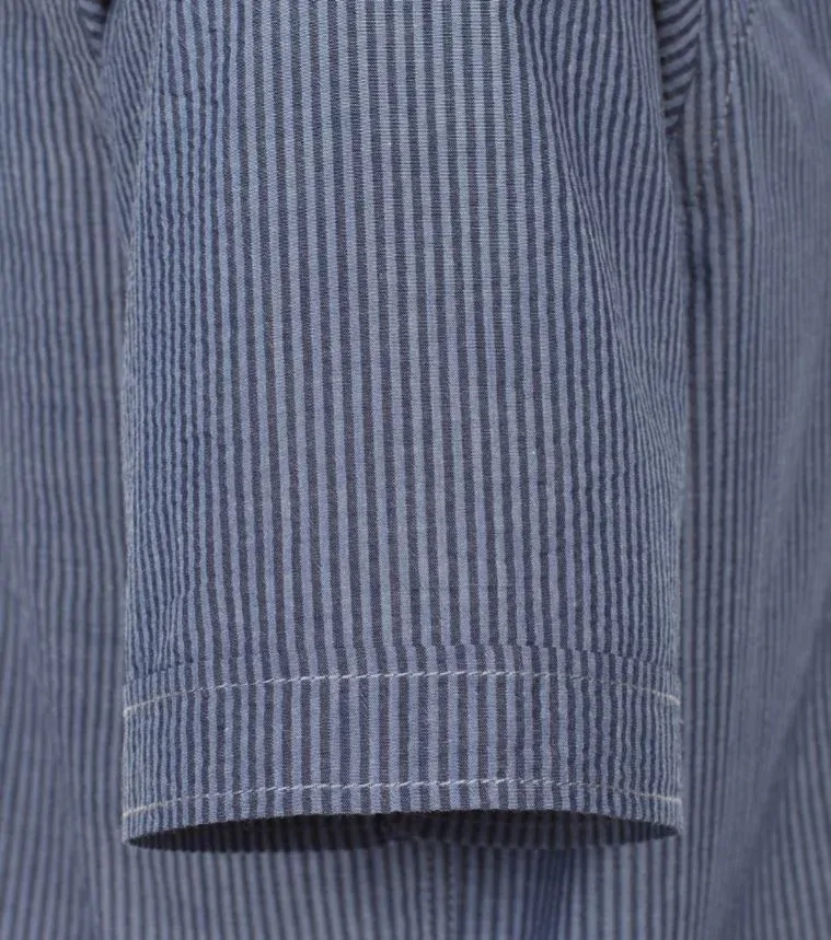 Casamoda pruhovaná košile s krátkým rukávem