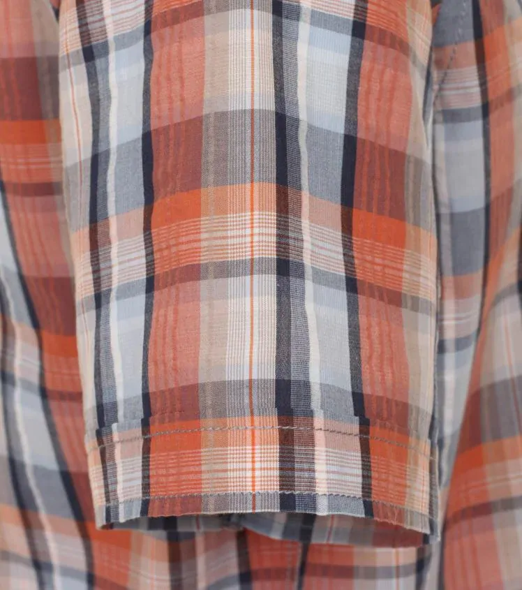 Casamoda kostkovaná košile s krátkým rukávem