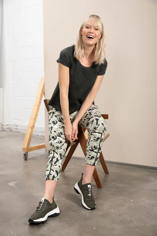 Kenny S khaki síťované triko