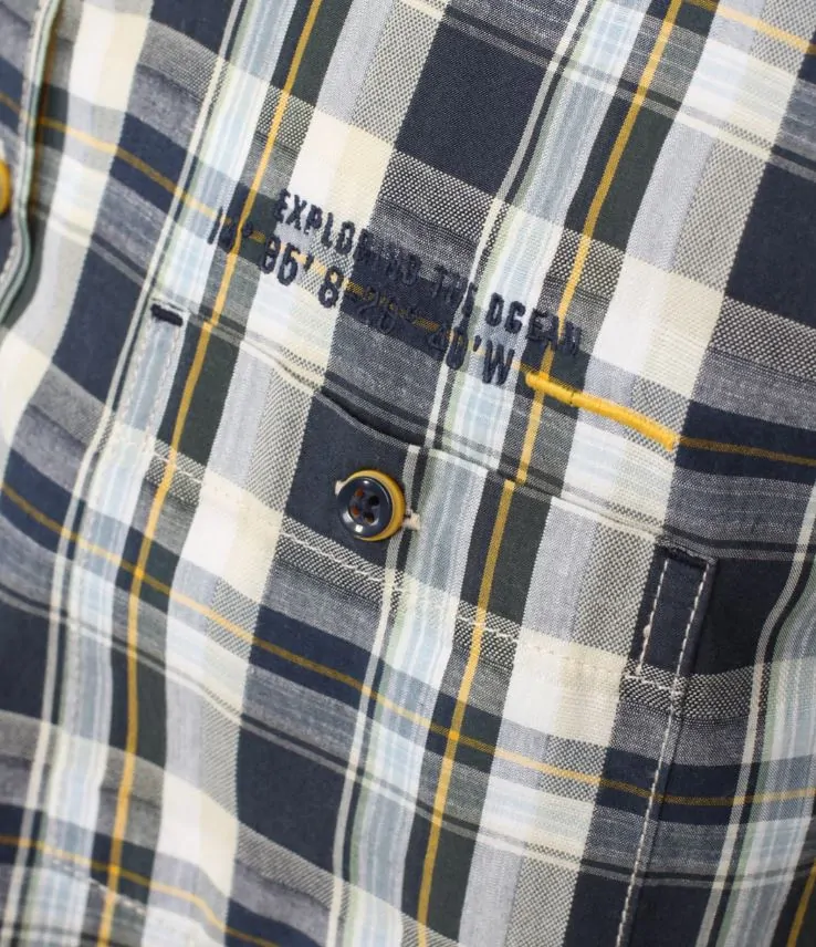 Casamoda pánská kostkovaná košile s krátkým rukávem