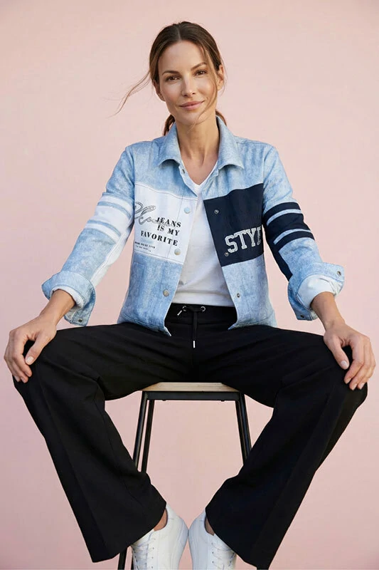 Kenny S černé kalhoty Paris Fun