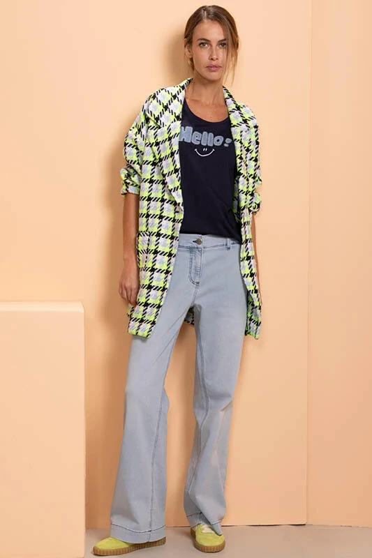 Kenny S světle modré kalhoty Paris 