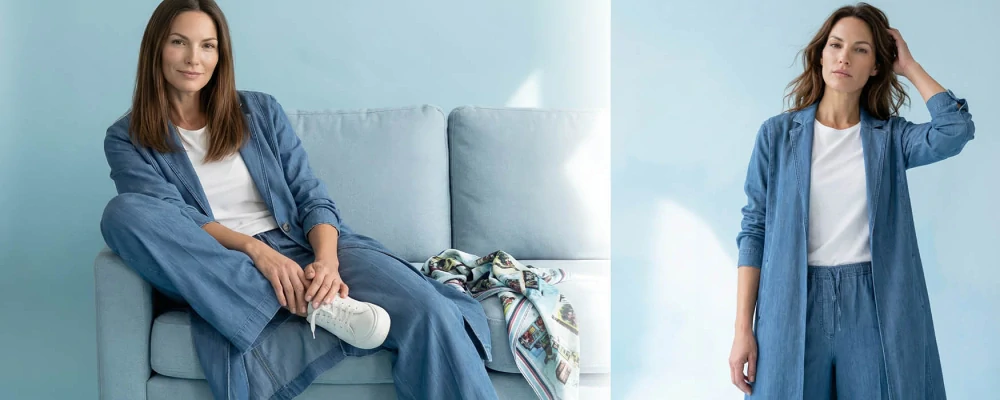 Kenny S široké kalhoty Lena denim