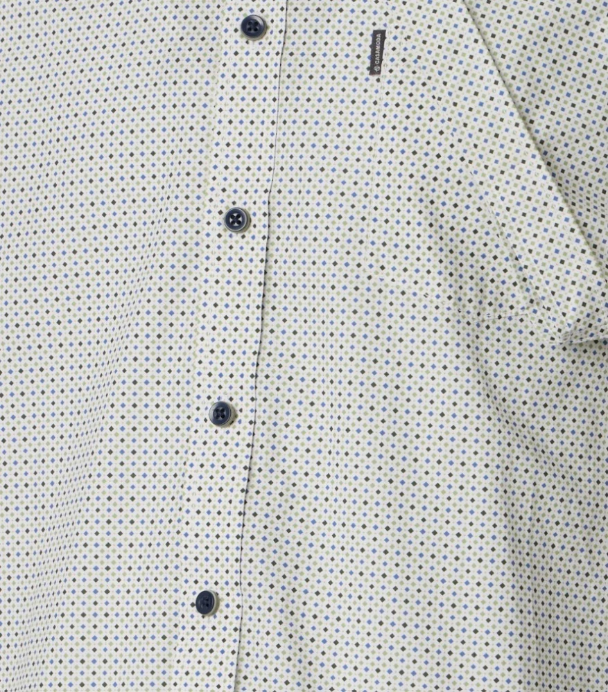 Casamoda mandlová košile s potiskem s krátkým rukávem