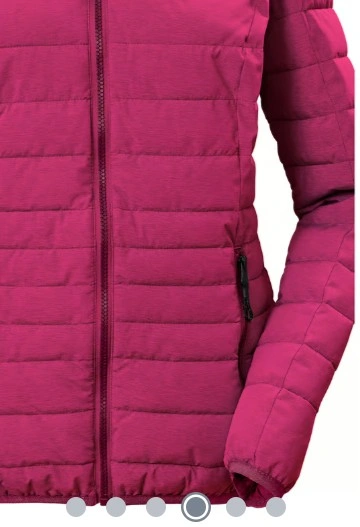 Killtec dámská prošívaná bunda dark raspberry