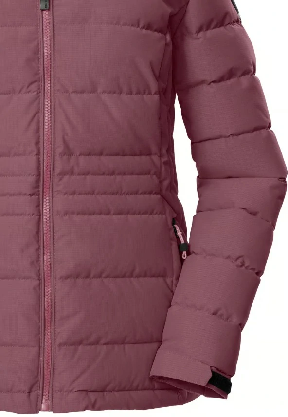 Killtec dámská prošívaná bunda dark mauve