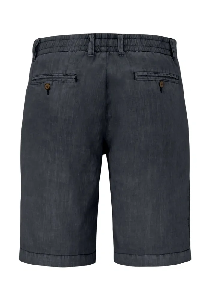 Pánské lněné šortky tmavě modré