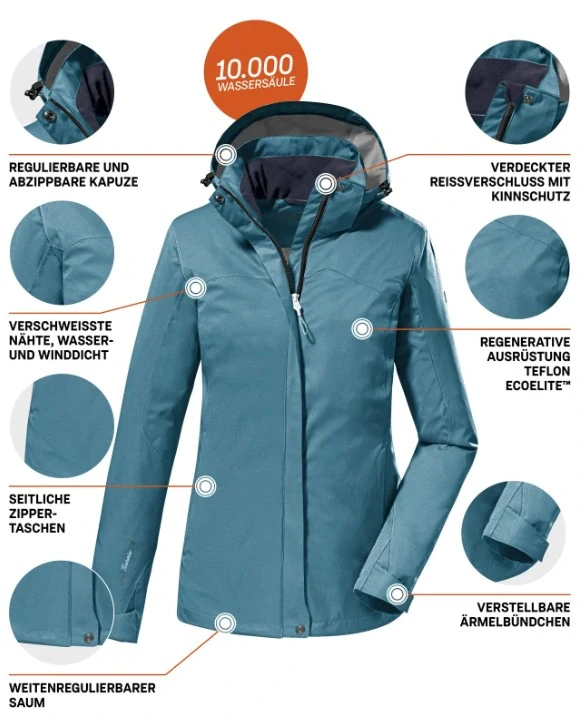 Killtec přechodová bunda storm blue