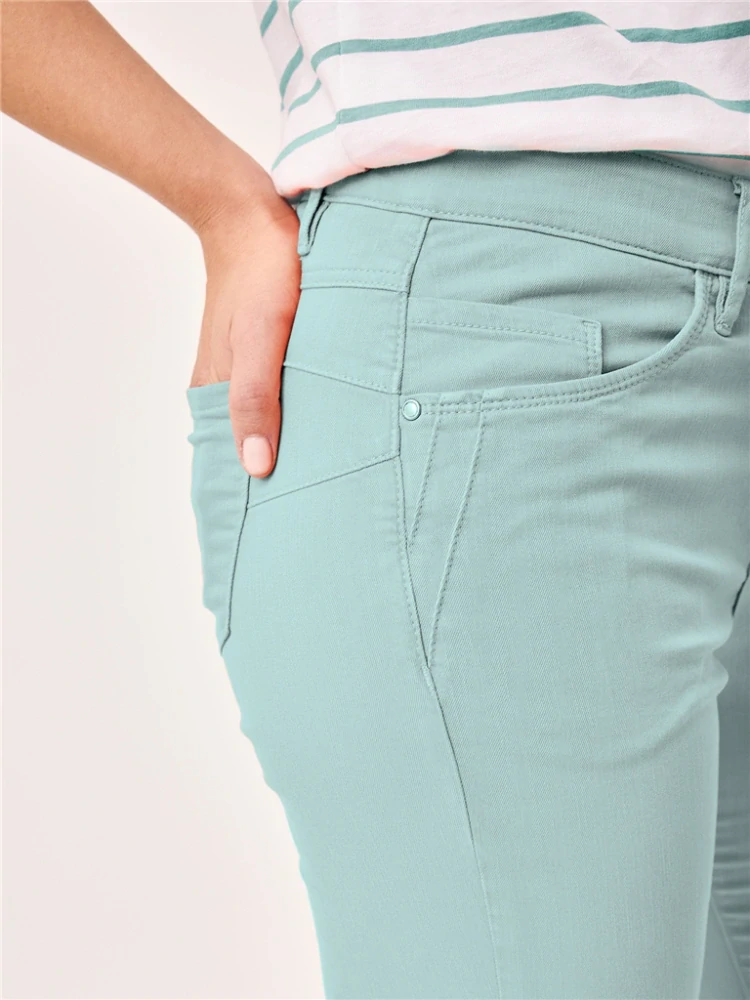 Paddocks dámské kalhoty jeans tyrkysové