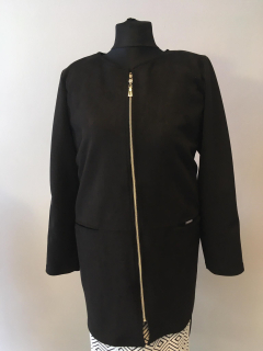 Kabátek černý se zipem