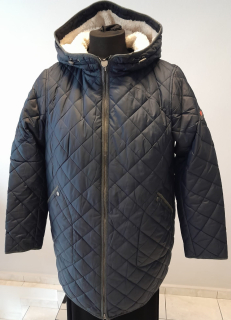 Dámská zateplená bunda tmavě modrá