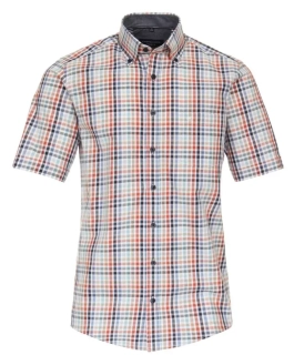 Casamoda kostkovaná košile s krátkým rukávem