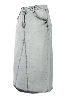 Kenny S delší jeans sukně šedá