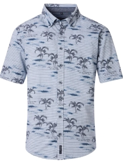 Casamoda košile s krátkým rukávem s potiskem až do vel. 7XL