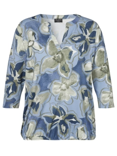 Via appia due modré triko s rozhalenkou