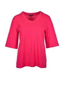 Kenny S malinové triko s V výstřihem