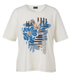 Via appia due smetanové triko s potiskem