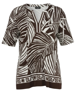 Via appia due hnědo-krémová tunika