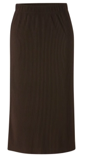 Via appia due hnědá plisovaná sukně